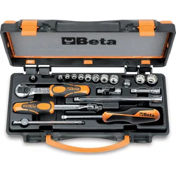 Gola sada SADA HLAVIC-MODEL 900MB 1/4''+PŘÍSLUŠENSTVÍ 19KS.'' (11 dvojitých šestihranných hlavic a 8 doplňků)