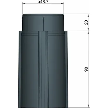 RC model ostatní Klima základna 50 mm pro 4 stabilizátory (černá)