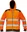 CERVA Knoxfield Hi-Vis reflexní mikina s kapucí oranžová, XS
