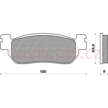 Brzda pro motocykl Brzdové destičky NEWFREN SKŮTRY YAMAHA (Brzdové desky motocyklové)