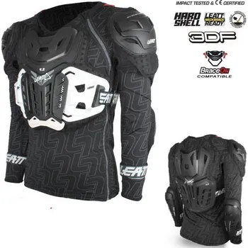 Motocyklový chránič hrudi a pátěře a Hrudní chránič - chránič těla - košile LEATT 4.5 Body Protector černá vel. L/XL (pro použití na motokros, enduro, čtyřkolky, downhill a bmx)