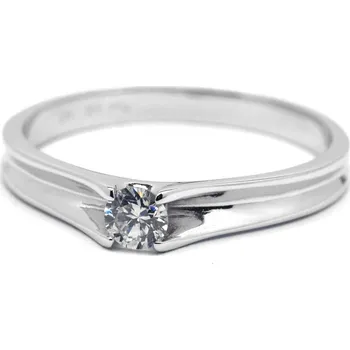 Prsten Klenoty Budín Luxusní diamantový zásnubní prsten s diamantem - libovolná velikost J-28300-17 (J-28300-17 POŠTOVNÉ ZDARMA!!)