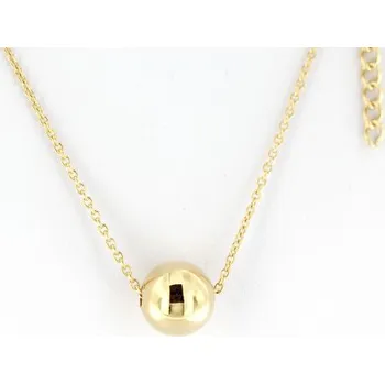 Náhrdelník Zlatnictví U Kostela Pozlacený dámský náhrdelník s kuličkou 281906291