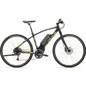 Rock Machine Ebike Crossride e500 Black/Green/Dark Silver 2017 22" Elektrokolo Rock Machine Ebike Crossride e500 Black/Green/Dark Silver 2017 22"