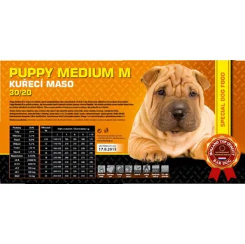 Krmivo pro psa Bardog Puppy Medium M 15kg