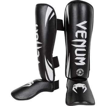 Chránič holeně pro bojový sport Venum Challenger chrániče holení a nártu černé/bílé
