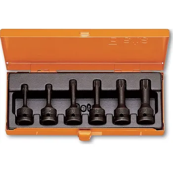 Ruční nářadí SADA NÁSTRČNÝCH HLAVIC S KONCOVKOU PROFIL TORX-MODEL 720TX/C6 6 KS 720TX (6 adaptérů nástrčkových hlavic pro šrouby s hlavou Torx®)