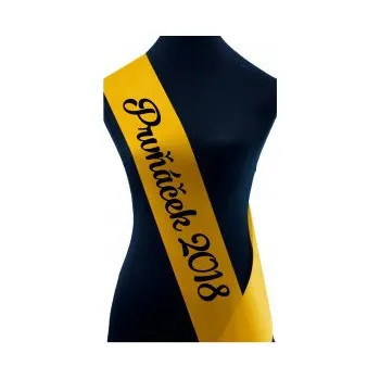 Stuha PotiskniTriko.cz Šerpa prvňáček žlutá