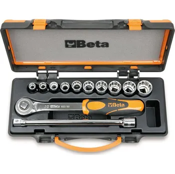 SADA HLAVIC 1/2'' S PŘÍSLUŠENSTVÍM-MODEL 920AS/C10 1/2'' S PŘÍSLUŠENSTVÍM 12KS'' (10 dvojitých šestihranných hlavic a 2 doplňky)