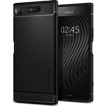 Pouzdro na mobilní telefon Spigen Rugged Armor pro Sony Xperia XZ1 černé
