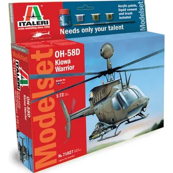 Plastikový model Italeri Model Set OH 58D Kiowa Warrior 1:72
