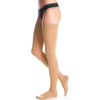 Dámské punčochy Stehenní punčochy kompresivní Micro III.K.T. lem Délka: krátká, Špice: otevřená, Barva: tělová, Velikost: 7+
