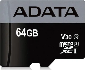 Paměťová karta ADATA Premier Pro microSDXC 64 GB UHS-I U3 (AUSDX64GUI3V30S-R)