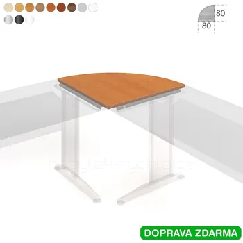 Psací stůl CP 900 L Hobis Cross - Deska spojovací 80 x 80 (90°)