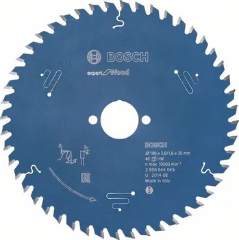 Pilový kotouč Bosch Expert for Wood 190 x 30 x 2,6 mm 48 zubů