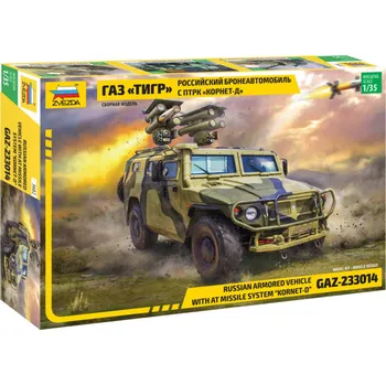 Plastikový model Zvezda GAZ-233014 with AT Missile System "Kornet D" 1:35