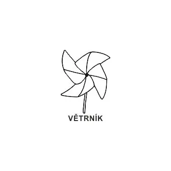 Razítko L.V. Obrázkové razítko - VĚTRNÍK