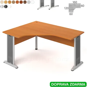 Psací stůl CEV 60 P Hobis Cross - Stůl 160 x 120