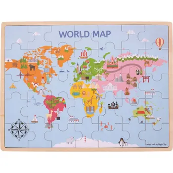 Bigjigs Toys puzzle - Mapa světa