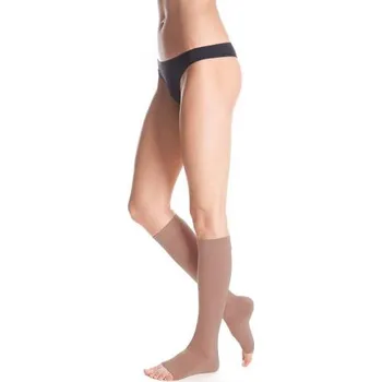 Dámské punčochy Lýtkové punčochy kompresivní Cotton II.K.T. Délka: krátká, Špice: otevřená, Barva: bronz, Velikost: 8