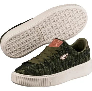 Dámská obuv Puma Basket Platform VR Wn's 13156-360 Olive Night