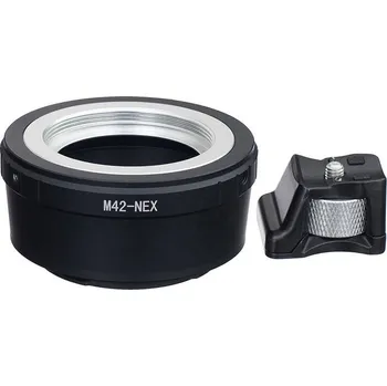 Adaptér / redukce z M42 na NEX E-MOUNT s možností upnutí na stativ (Umožní nasadit M42 objektivy na váš SONY NEX fotoaparát)