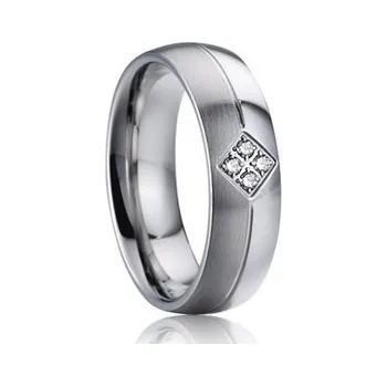 Prsten 7AE AN1025 Dámský snubní prsten se zirkony - velikost 57 - AN1025-D-57