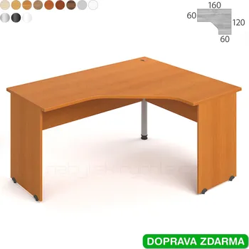 Psací stůl GEV 60 L Hobis Gate - Stůl 160 x 120