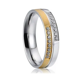 Prsten 7AE AN1022 Dámský snubní prsten se zirkony - velikost 58 - AN1022-D-58