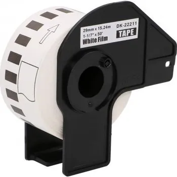 Pásek do tiskárny Kompatibilní etikety s Brother DK-22211, filmová role, 29mm x 15,24m