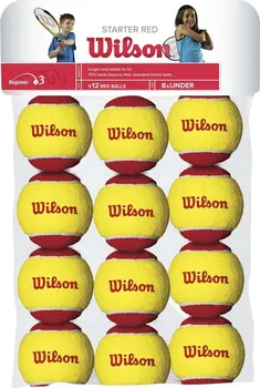Tenisový míč Wilson Starter WRT137100 žluté/červené 12 ks