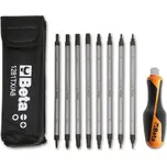 SADA HROTŮ OBOUSTRANNÝCH 8 KS + RUKOJEŤ-MODEL 1281BG-TX/A8 (Sada 8 oboustranných šroubováků a 1 příslušenství v kufříku)