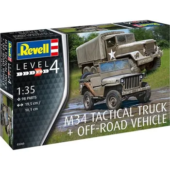 Plastikový model Revell M34 Tactical Truck & Off Road Vehicle 1:35
