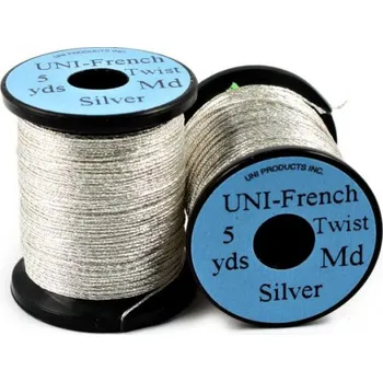 Nit UNI Products French Twist Medium 8 yds stříbrná