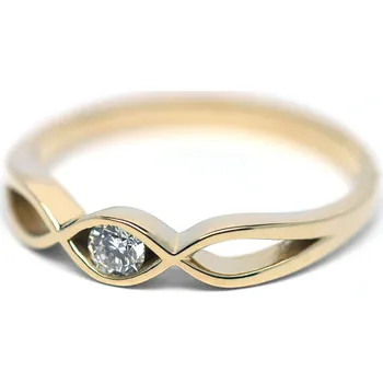 Prsten Zásnubní prsten s diamantem ze žlutého zlata - velikost libovolná J-29934-18 (J-29934-18 - POŠTOVNÉ ZDARMA!! - libovolná velikost)