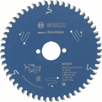 Pilový kotouč Bosch Expert for Aluminium 165 x 30 x 2,6 mm 52 zubů