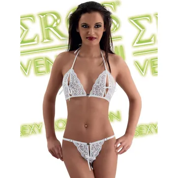 Dámská erotická souprava Eros Veneziani Krajkový set otevřený 2762 S/M + Doprava zdarma