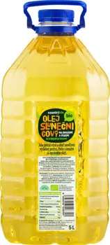 Rostlinný olej Country Life Slunečnicový dezodorizovaný na smažení a pečení Bio 5 l
