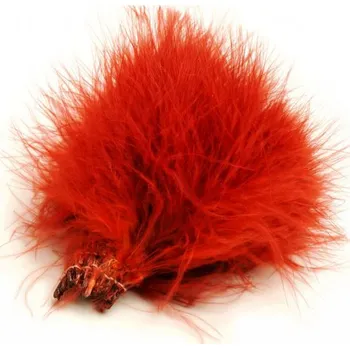 Marabou peří Veniard Marabou Strung Blood Feathers tmavě tyrkysová