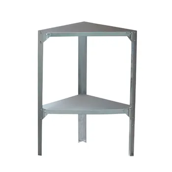 Stojan na květiny G21 2 zinek 42 x 42 cm rohový šedý