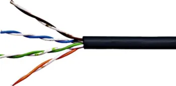 Síťový kabel Solarix SXKD-5E-UTP-PE černý