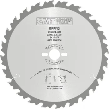 Pilový kotouč CMT Industrial pilový kotouč pro podélné řezy D270 x 2,8 d30 Z28 HM