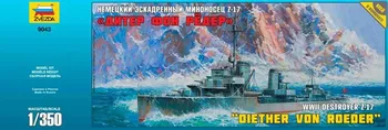 Plastikový model Zvezda German Destroyer Z-17 Diether von Roeder 1:350