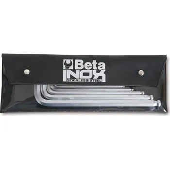 Klíč SADA KLÍČŮ INBUSOVÝCH ŠESTIHRANNÝCH, PALCOVÝCH, S KULOVOU KONCOVKOU 96BPINOX-AS (SADA KLÍČŮ INBUSOVÝCH ŠESTIHRANNÝCH, PALCOVÝCH, S KULOVOU KONCOVKOU 96BPINOX-AS, 2-10MM, 8 KUSŮ, V OBALU, MODEL 96BPINOX-AS/B8)