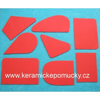 Pomůcky k uhlazování keramické hlíny ( 8 kusů v sadě )