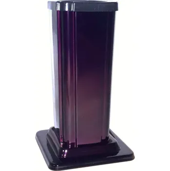 Smuteční dekorace Nerezová vázička, hluboká fialová