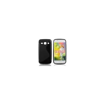Pouzdro na mobilní telefon ForCell silkonové pouzdro kryt Lux S Black pro Samsung G350 Galaxy Core Plus