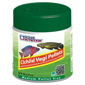 Krmivo pro rybičky Ocean Nutrition Cichlid Vegi Pellets Medium 200 g - granule pro cichlidy