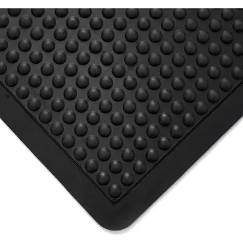 Rohožka Černá gumová protiúnavová rohož (střed) - délka 90 cm, šířka 60 cm, výška 1,4 cm