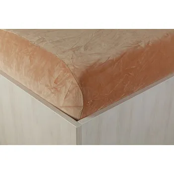 Prostěradlo JAN peří Sametové prostěradlo do dětské postýlky - oříškové 60x120/70x140 cm - Sametové prostěradlo do dětské postýlky - oříškové 60x120 cm